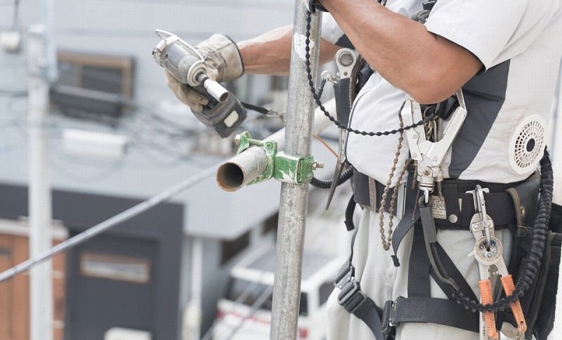 幅広い現場に対応する足場工事の実績